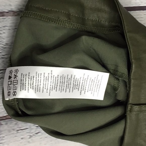 I Love Tyler Madison Leather-look Shorts in Olive - Picture 7 of 7